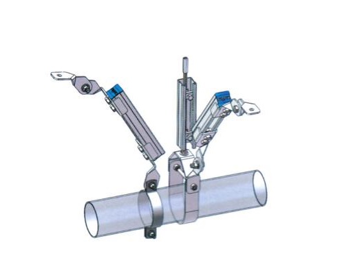 单根管路双向刚性抗震支吊架